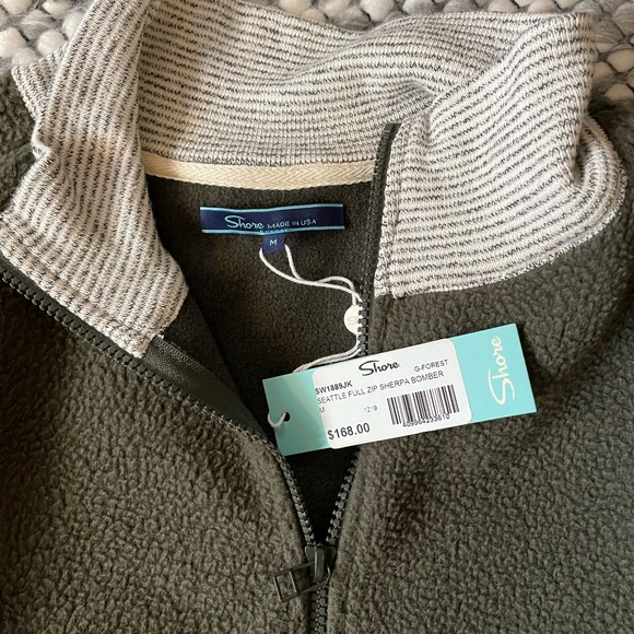 NWT Shore Seattle full zip Sherpa bomber - Picture 5 of 5
